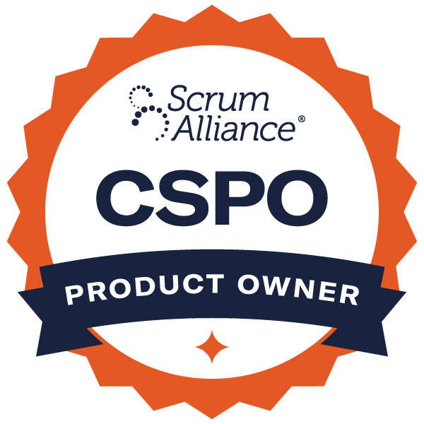 Certified Scrum Product Owner® (CSPO), issued by Scrum Alliance